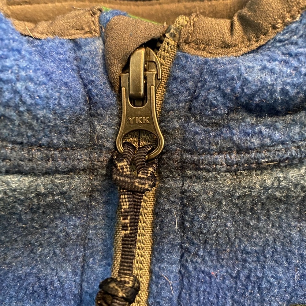 L.L. Bean Blue and Gray Hooded Jacket with Sporty Design - Picture 5 of 6